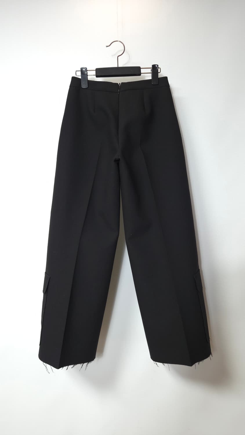 MSGM 엠에스지엠 블랙 와이드 프린지 카고 팬츠 40 사이즈 상품이미지6