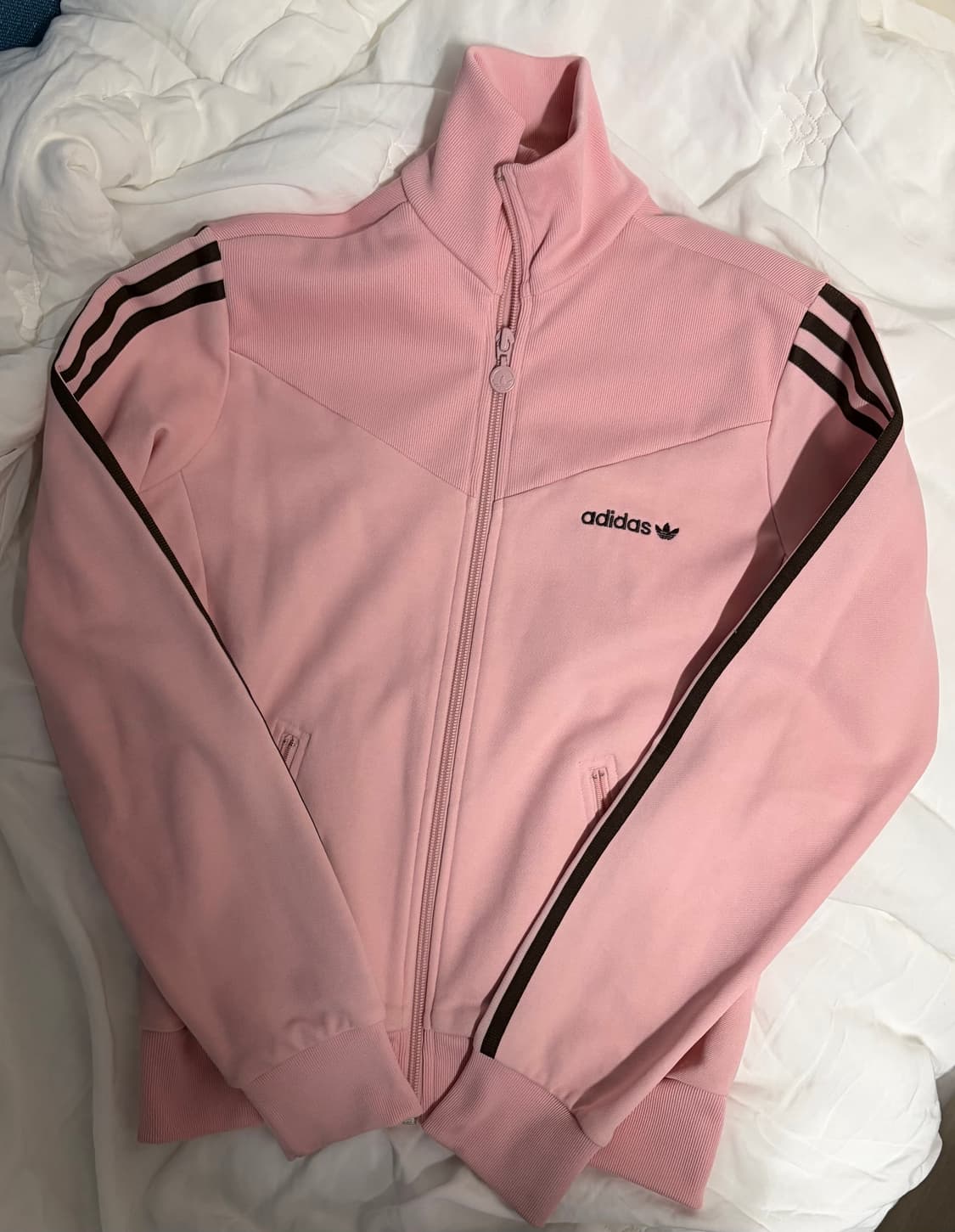 **희귀**아디다스 핑크브라운 져지 S 상품이미지1