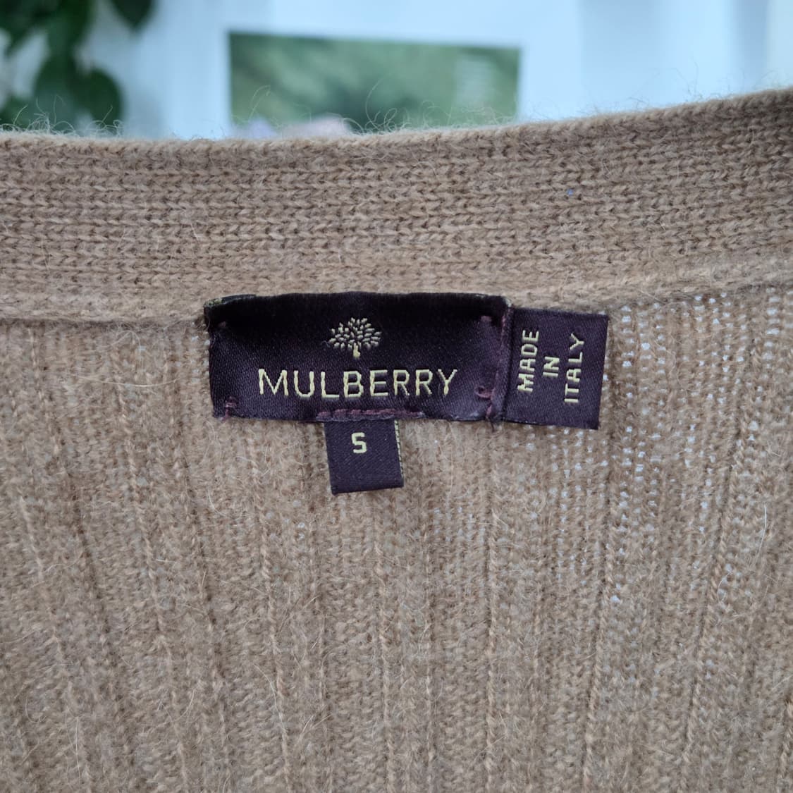 멀버리 엘보우패치 카멜 니트 가디건 5 상품이미지2