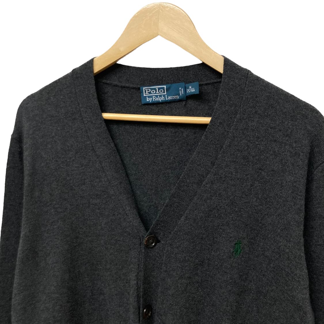 폴로 패치 그레이 가디건 상품이미지1