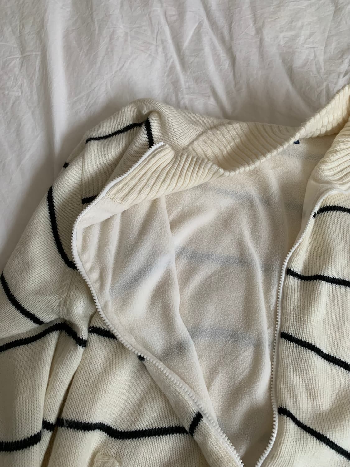 스트라이프 집업 가디건 상품이미지5