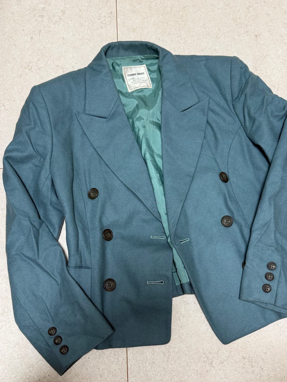 일본 빈티지 블루 숏자켓 상품이미지1