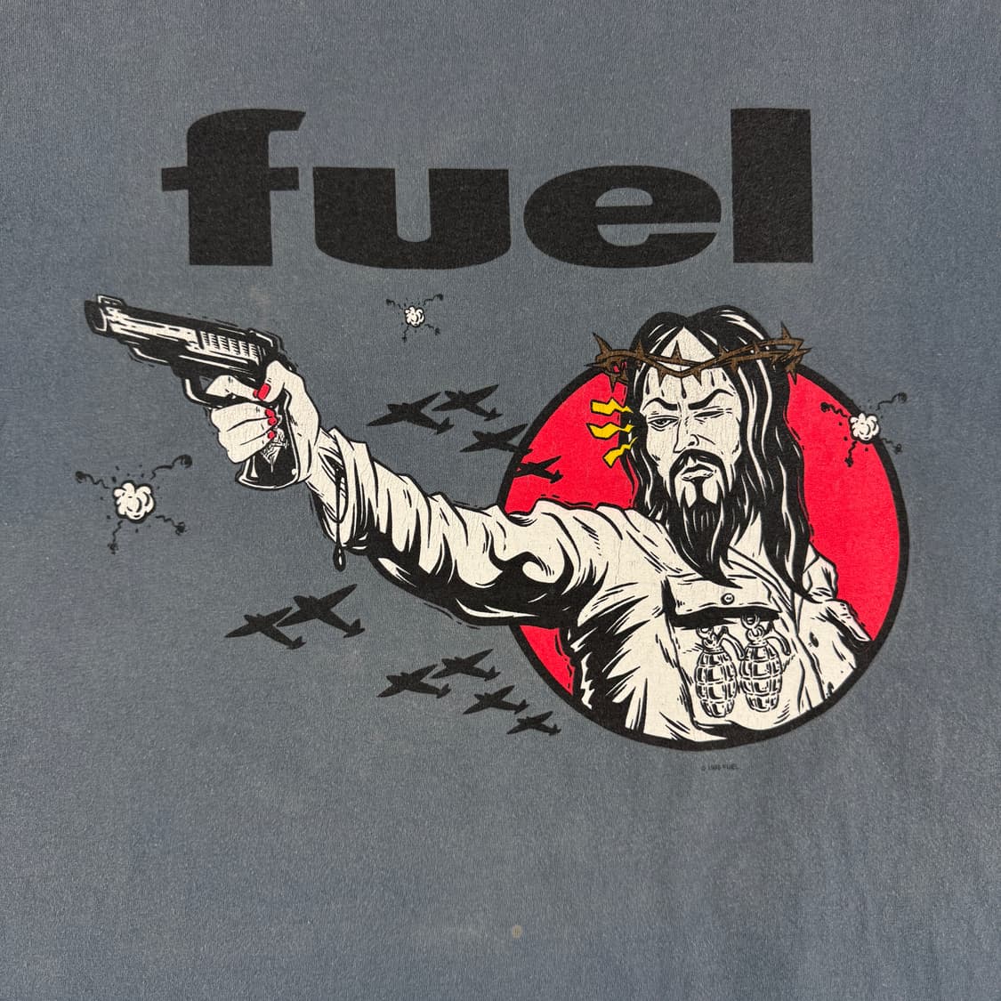 빈티지 90s 퓨엘 Fuel Jesus or a Gun 밴드 티셔츠 상품이미지3