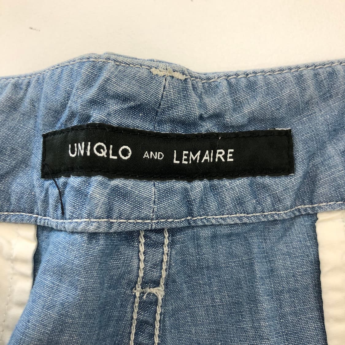 유니클로 르메르 샴브레이 쇼츠 M 상품이미지4