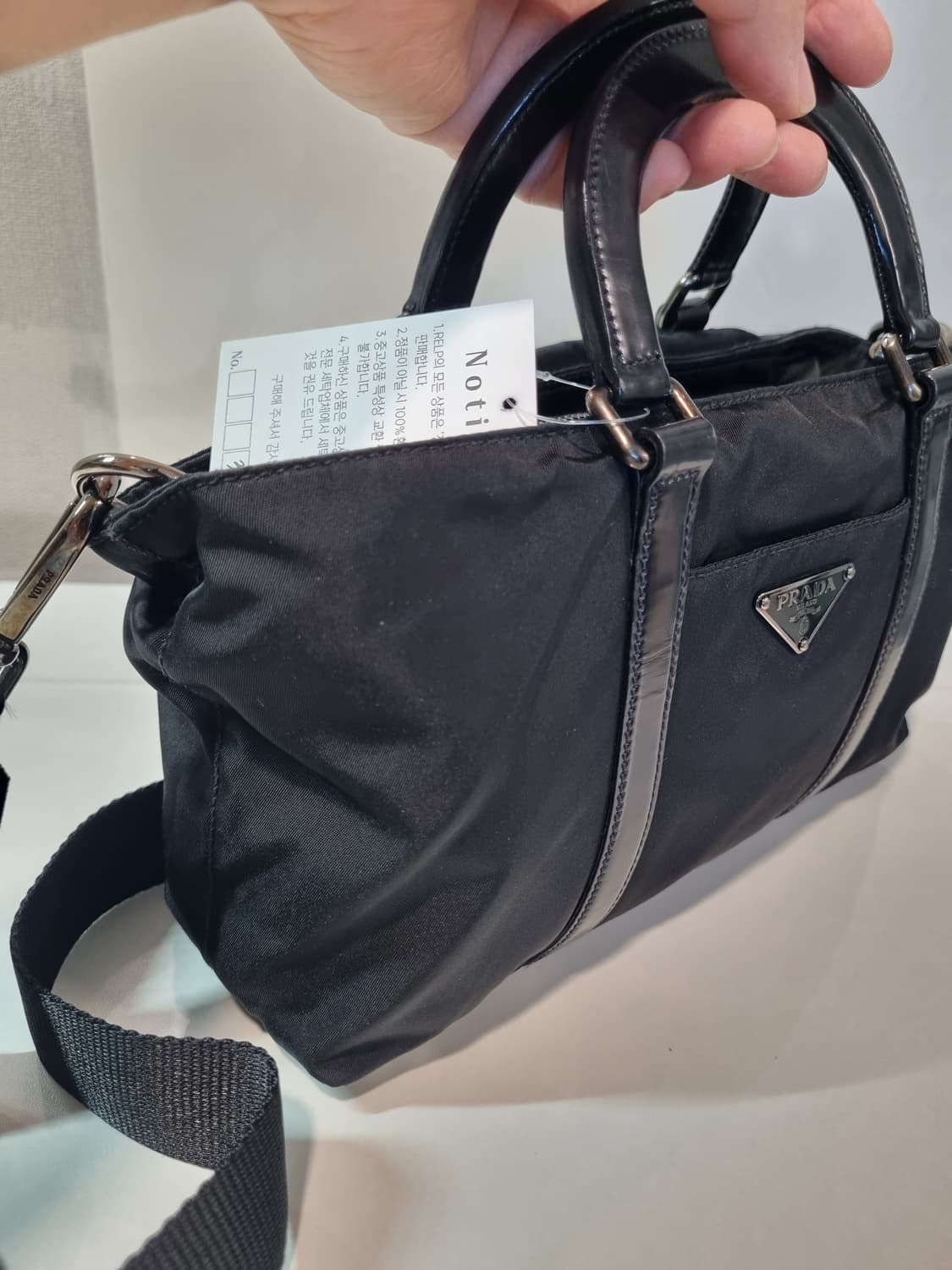 정품 프라다 미니보스턴백 크로스 상품이미지8