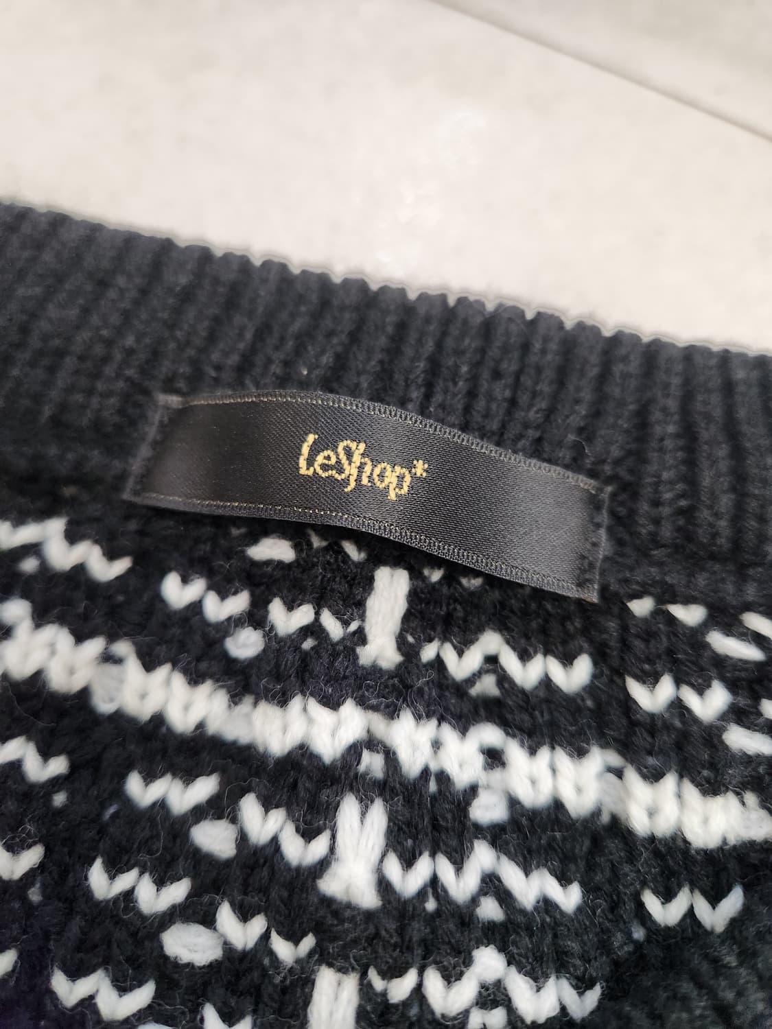 르샵 니트조끼 트위드느낌 상품이미지1