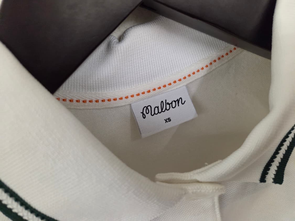 말본골프 크롭화이트 카라 반팔티 XS 상품이미지3