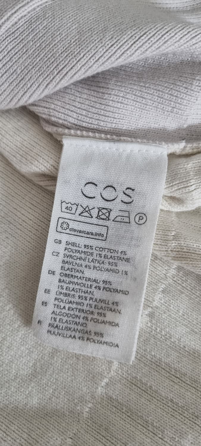 COS 코스 오버핏 면 가디건 XS _ 여성,실측 확인 상품이미지10