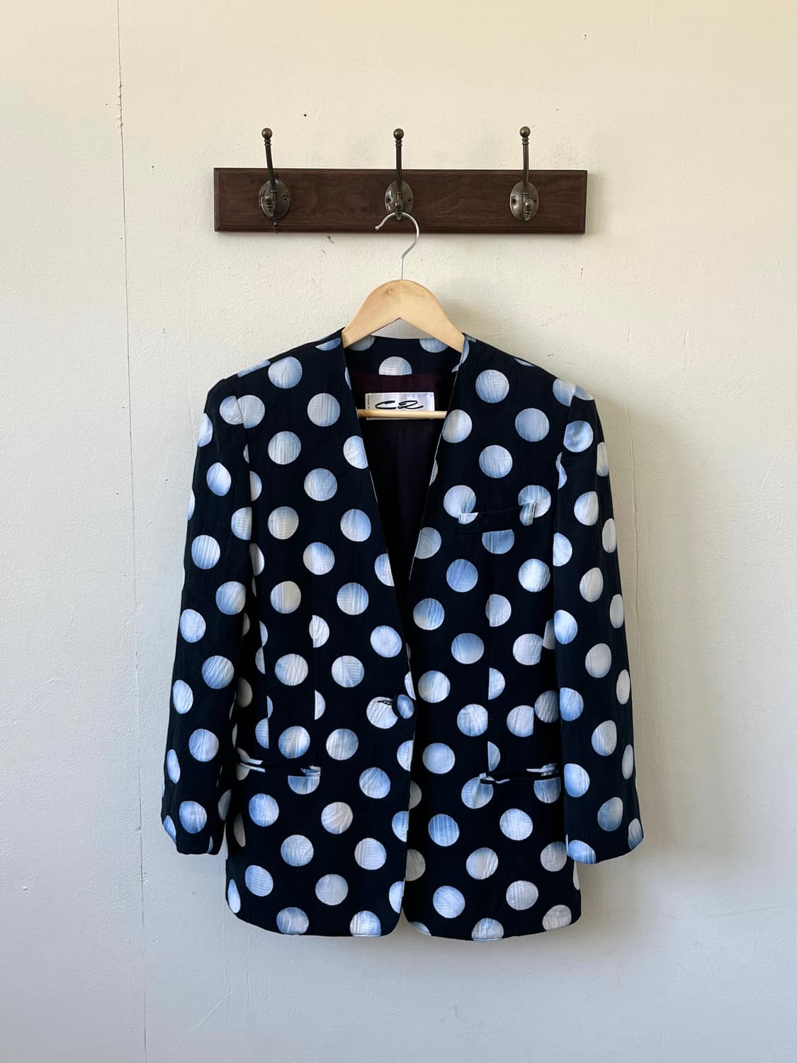 90‘s C2 Paris Made in France 타이다이 도트 자켓 상품이미지1