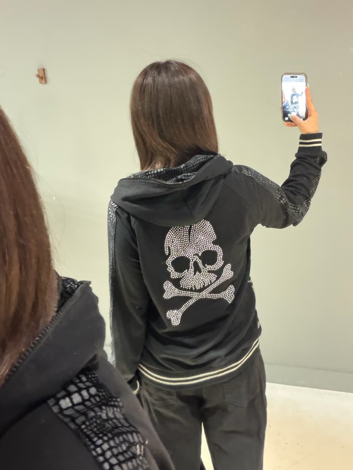 skull cubic python line hood zip-up 상품이미지5