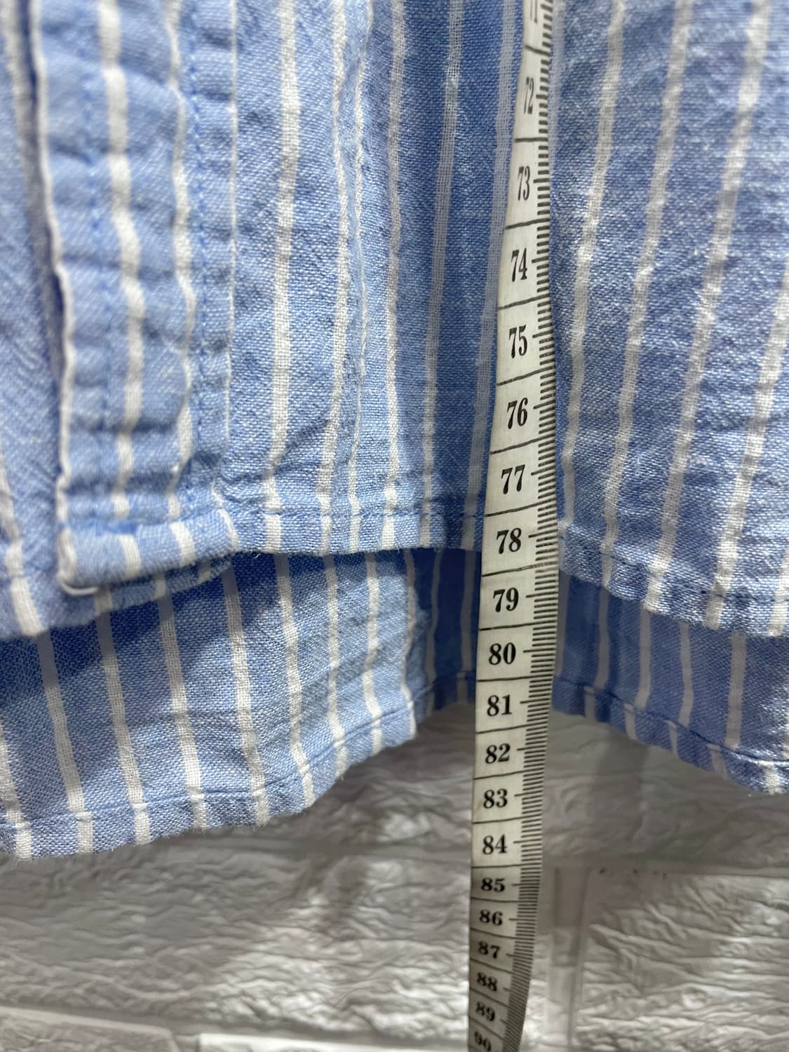 지오다노 마남방 면남방 마셔츠 면셔츠 마+면 혼방 린넨셔츠XL 상품이미지7