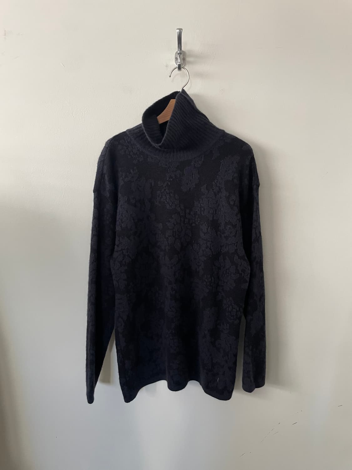 vintage flower turtleneck knit 상품이미지1