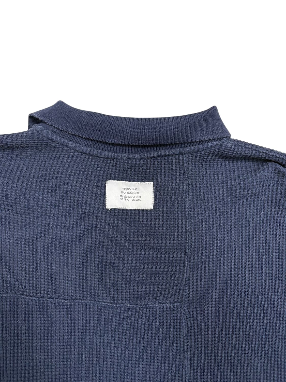 디스이즈네버댓 와플 니트 네이비 상품이미지8