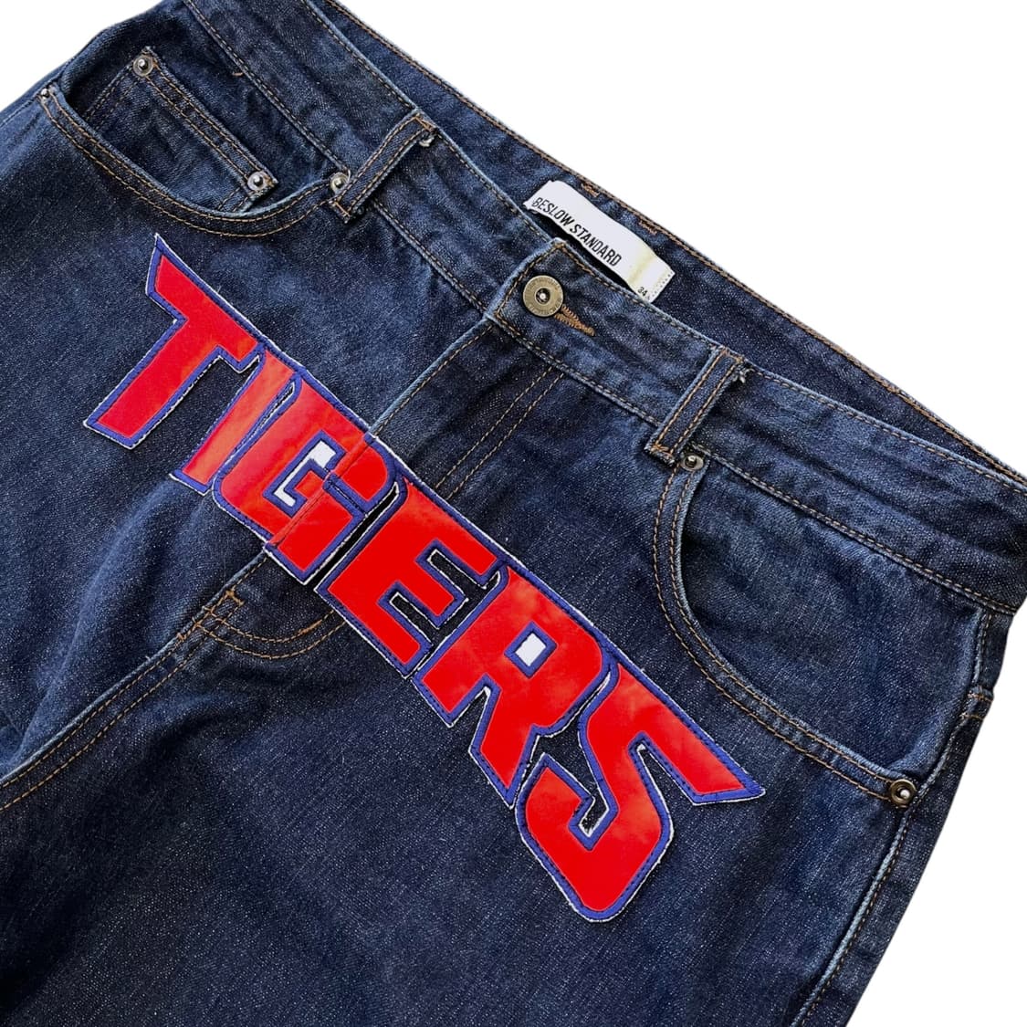 비슬로우 기아 타이거즈 커스텀 셀비지 데님팬츠 상품이미지3