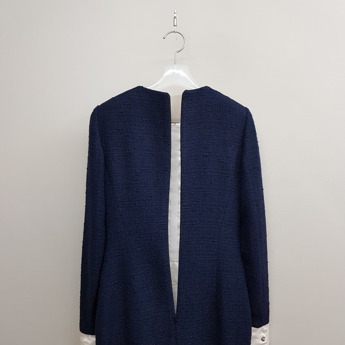 미샤 2020 미샤 트위드 배색 롱원피스 82-94-155사이즈 상품이미지6