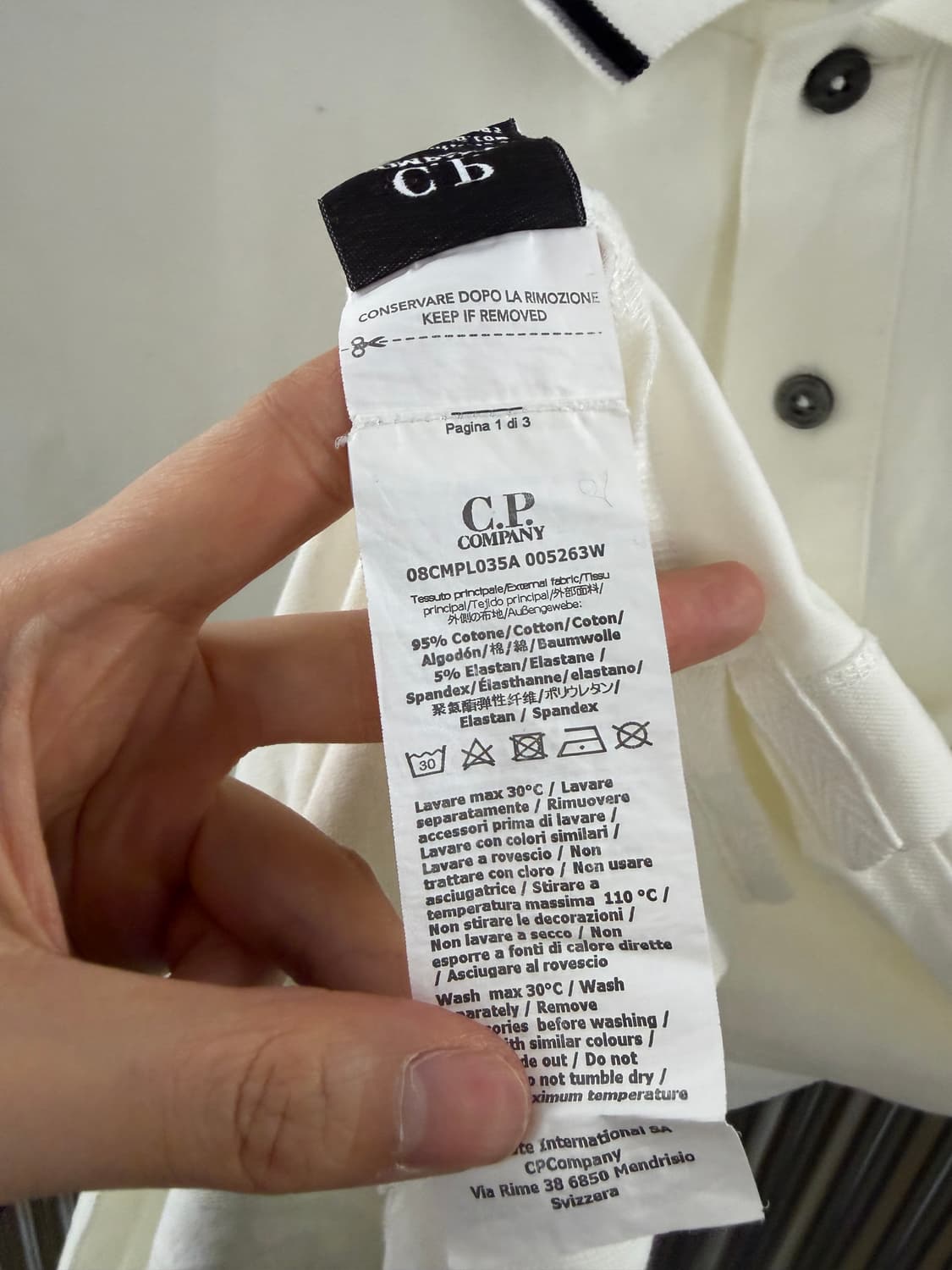 CP Company short sleeve polo shirt L 상품이미지9