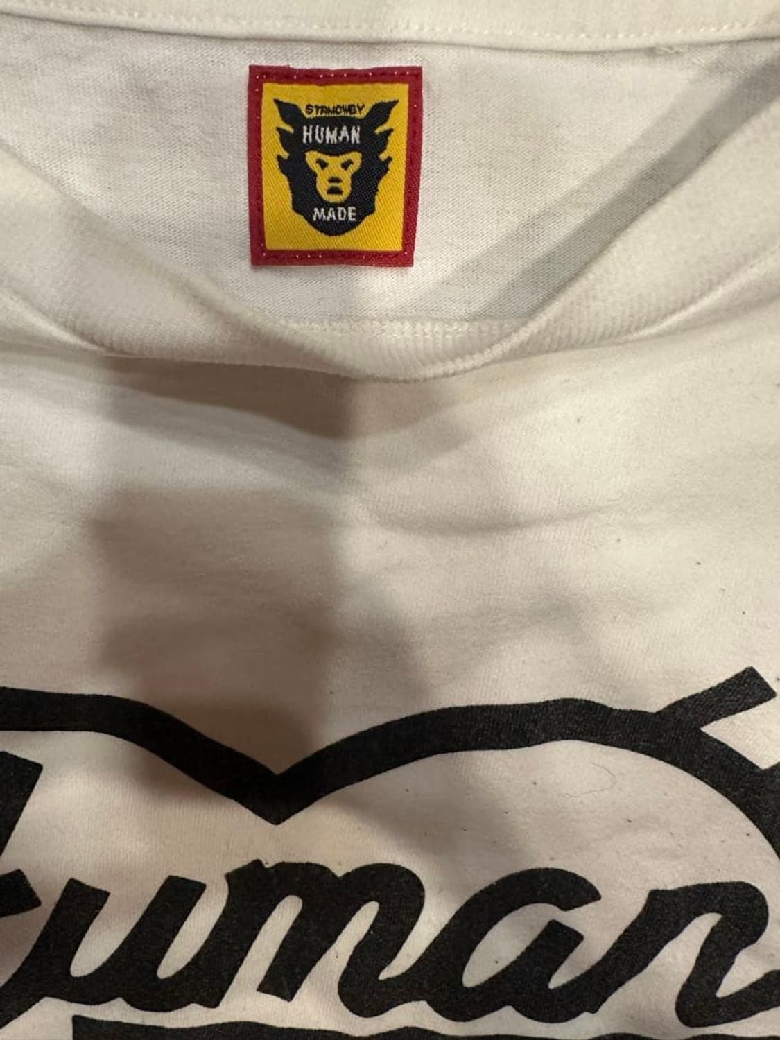 휴먼 메이드 하트 롱슬리브 티셔츠 화이트 상품이미지3