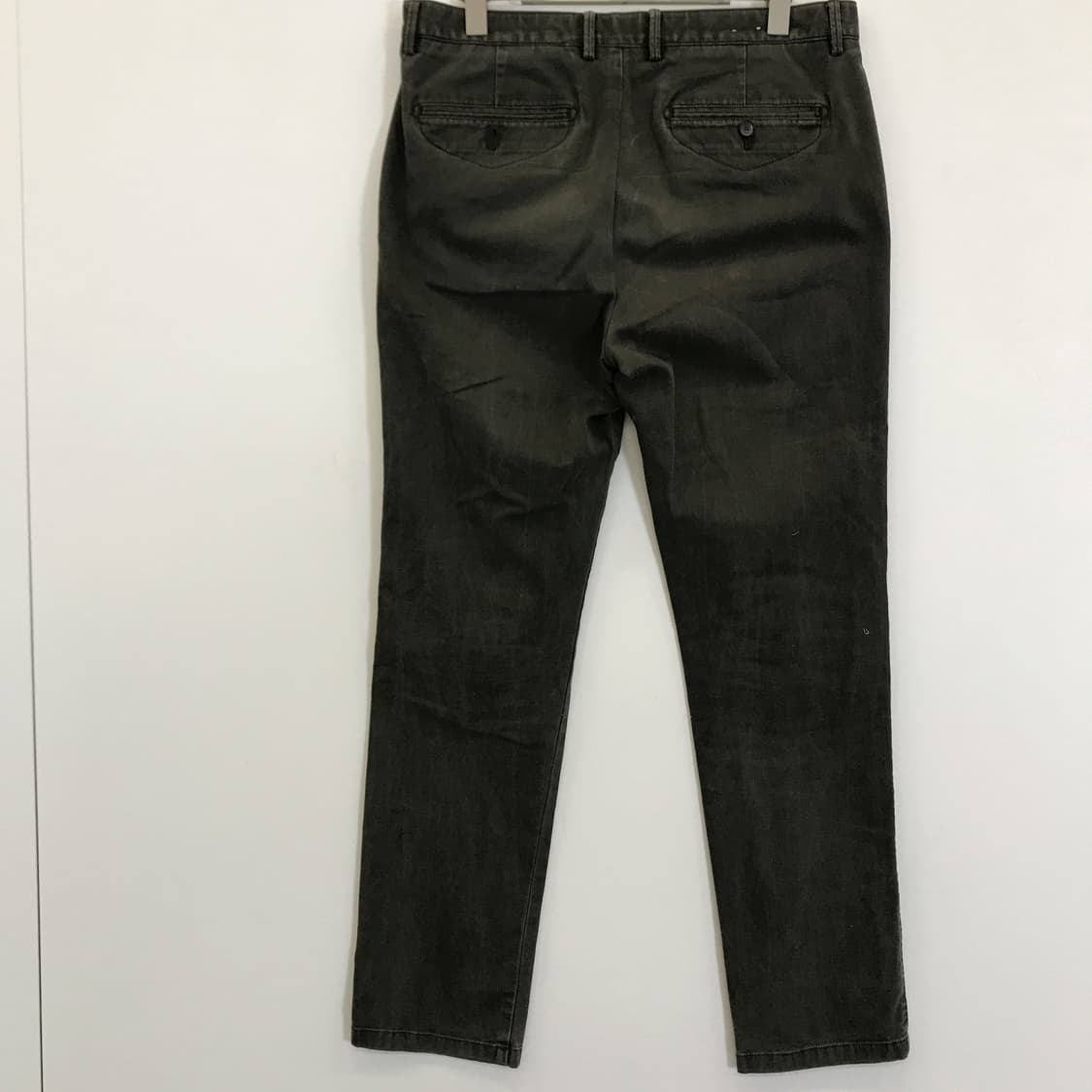 헤지스 가먼트다잉 spain원단 카키 치노팬츠 [34인치] 상품이미지3