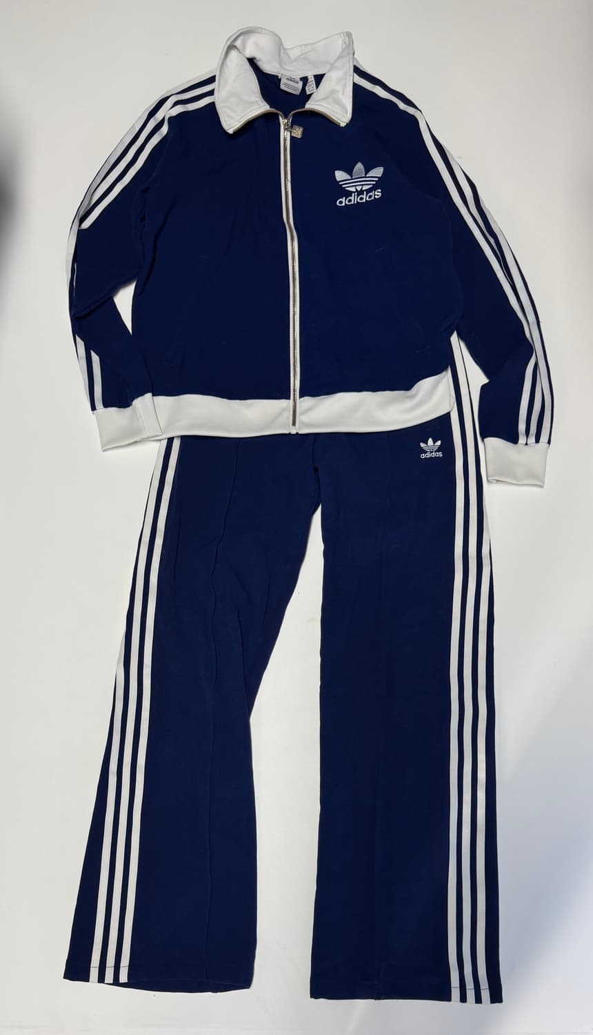 최신!! 여성 아디다스 24년도 오리지널 져지 트랙탑 세트 네이비 상품이미지1