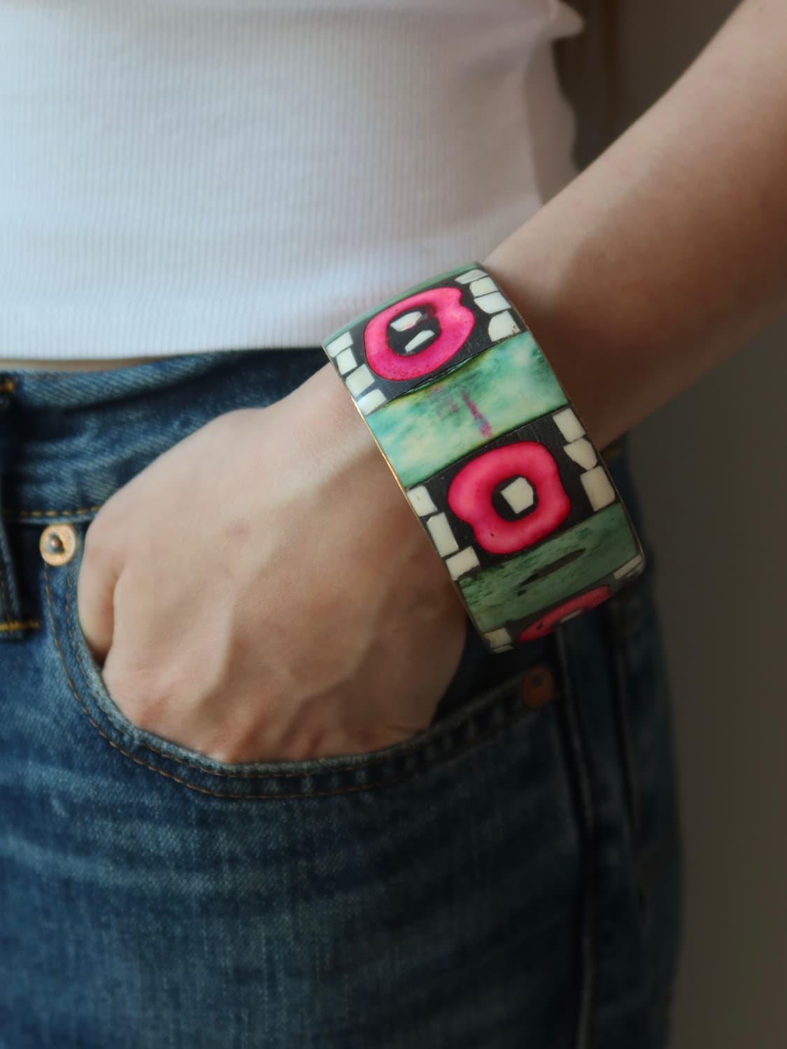 pink eye mosaic bangle 상품이미지1
