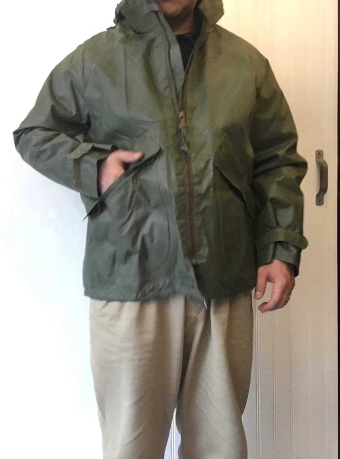 1970‘s 베트남전 미군 웻웨더 파카(우의, 자켓) XL 상품이미지3
