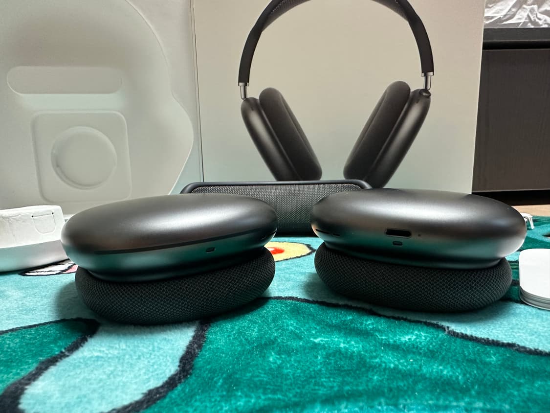 새 상품급 애플 에어팟 맥스 스페이스 그레이 풀구성 풀박스 상품이미지7