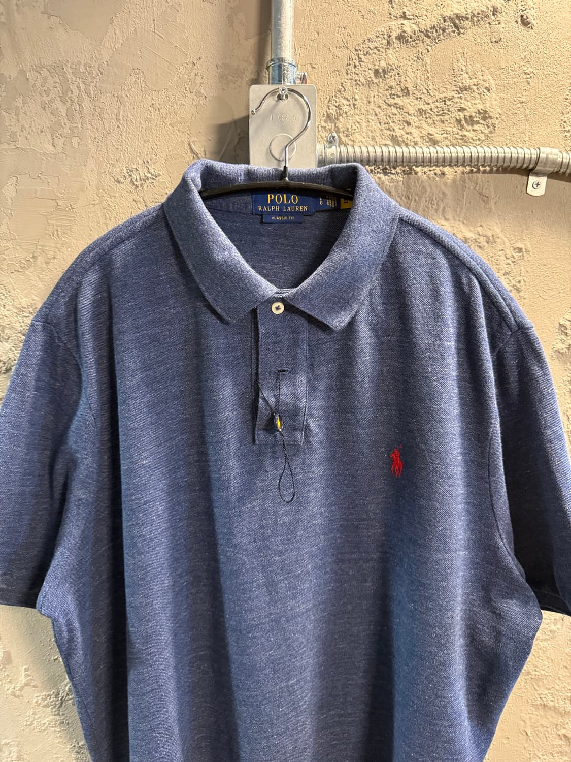 L 폴로랄프로렌 POLO 클래식핏 포니 자수 PK 반팔 네이비 상품이미지4