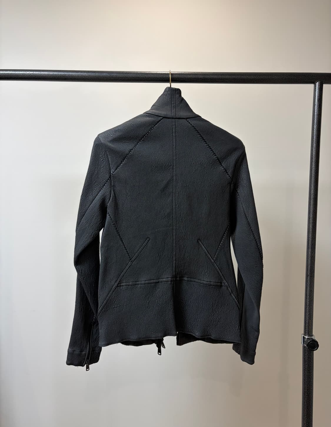 (M) Transit 트랜짓 램스킨 투웨이 가죽자켓 상품이미지3