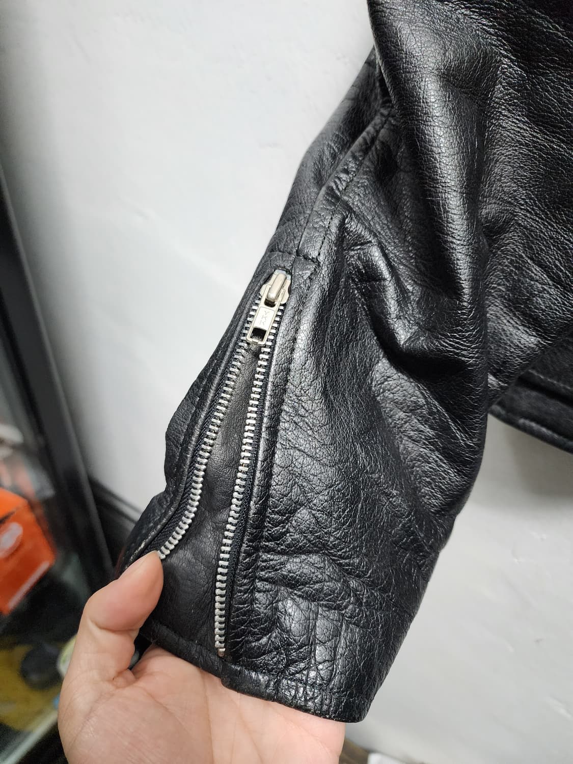 윌슨레더 헤비웨이트 소가죽 라이더자켓  상품이미지4