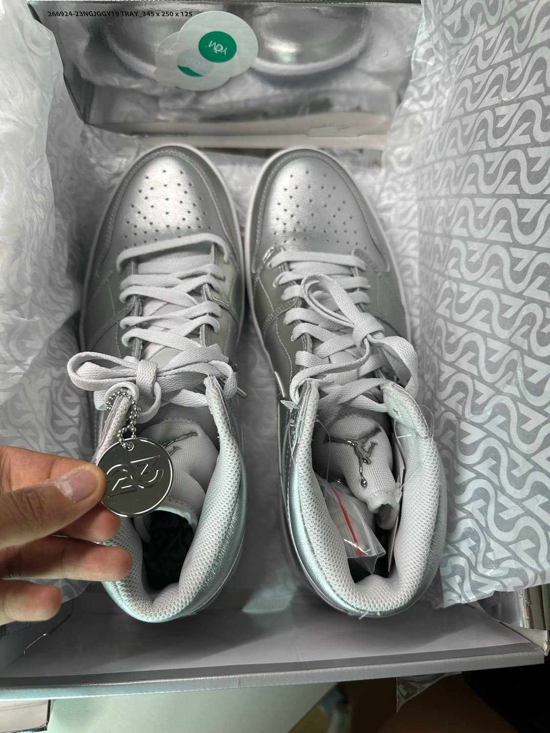 조던 1 하이골프 NRG 메탈릭 실버 포톤 더스트 새상품 상품이미지2