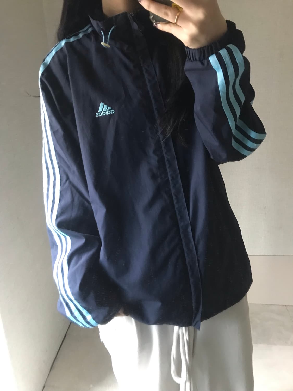 아디다스 네이비 연하늘 00s 바람막이 상품이미지4