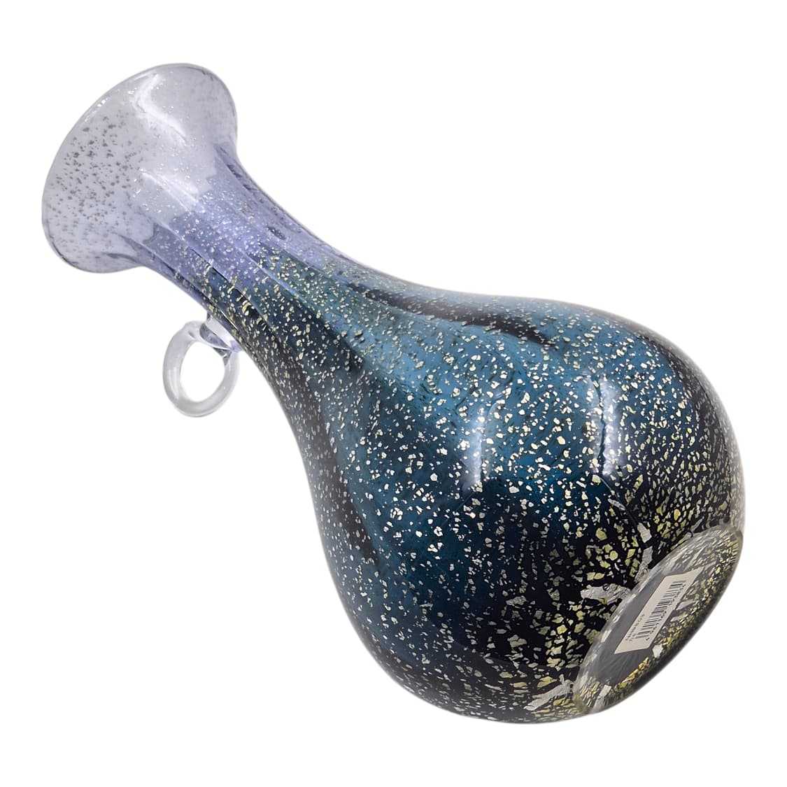 80s 카메이 아트글라스 은박 아쿠아 꽃병 상품이미지5