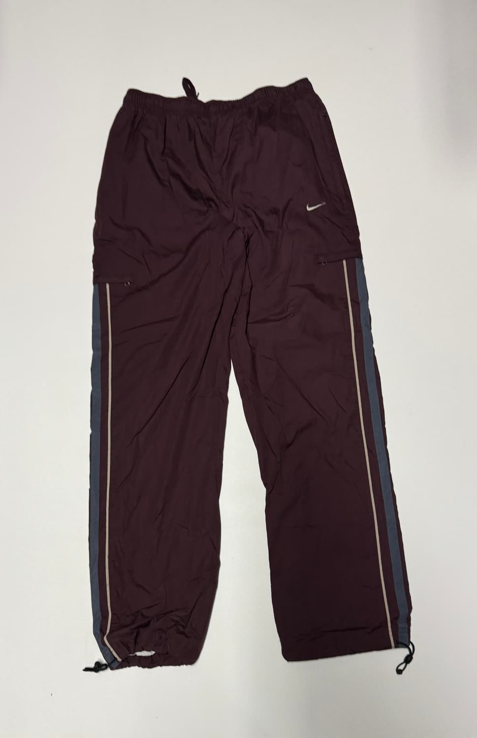 희귀!! 나이키 올드스쿨 솔로 스우시 버건디 트랙팬츠 상품이미지1