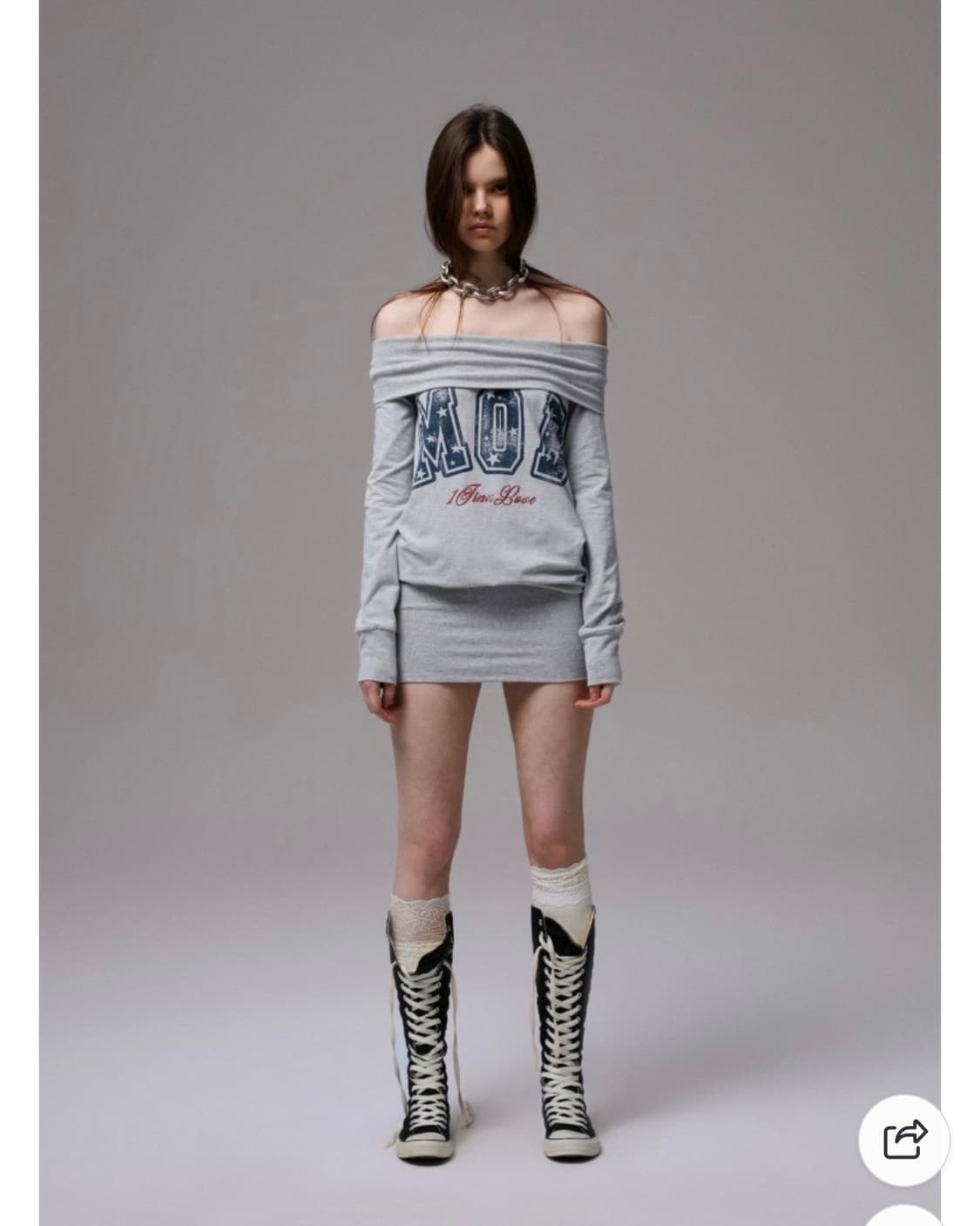 1JINNSTUDIO 원진스튜디오 오프숄더 원피스 네이비 상품이미지10