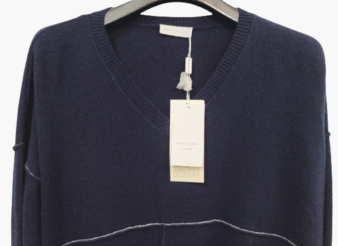 다이아나갤러시르매글리 V넥 빅오버핏 언발 캐시함유니트 XL 상품이미지6