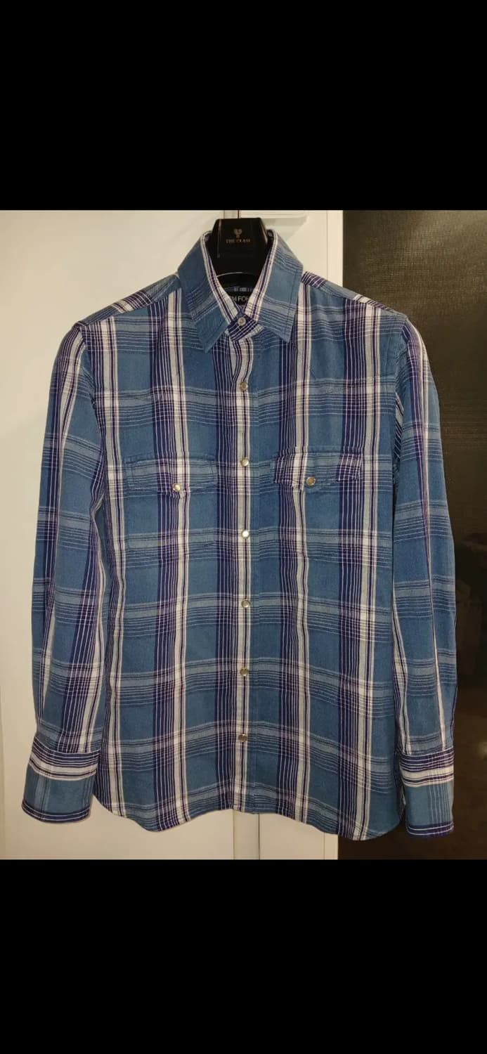 TOM FORD COTTON WESTERN PLAIDS SHIRTS 상품이미지1