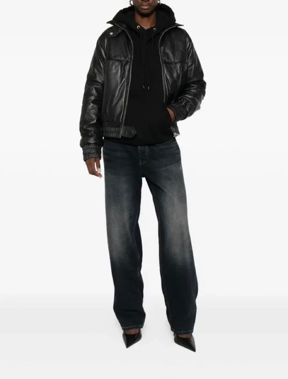 기마구아스 gimaguas 레더 하이넥 점퍼 상품이미지3