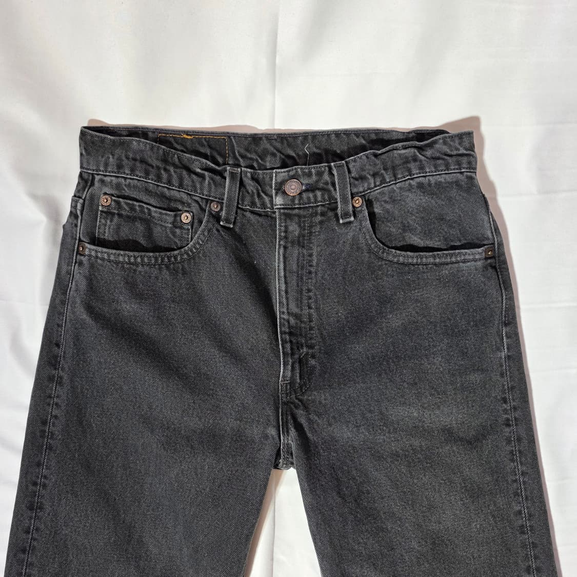 [W33L32]90s 리바이스 USA 505 블랙 데님 팬츠 상품이미지2