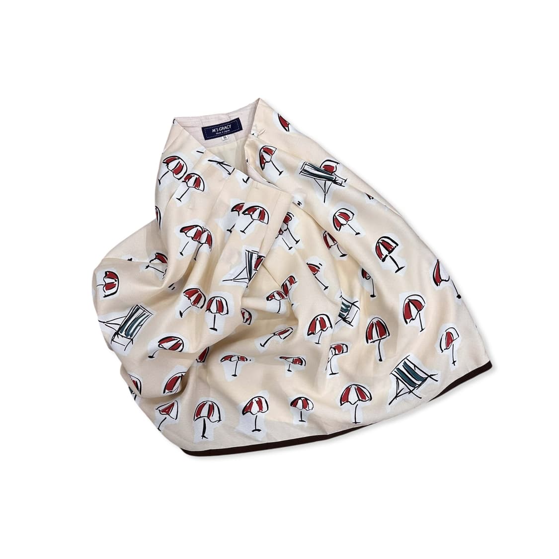 Umbrella pattern midi pleats skirt 상품이미지2