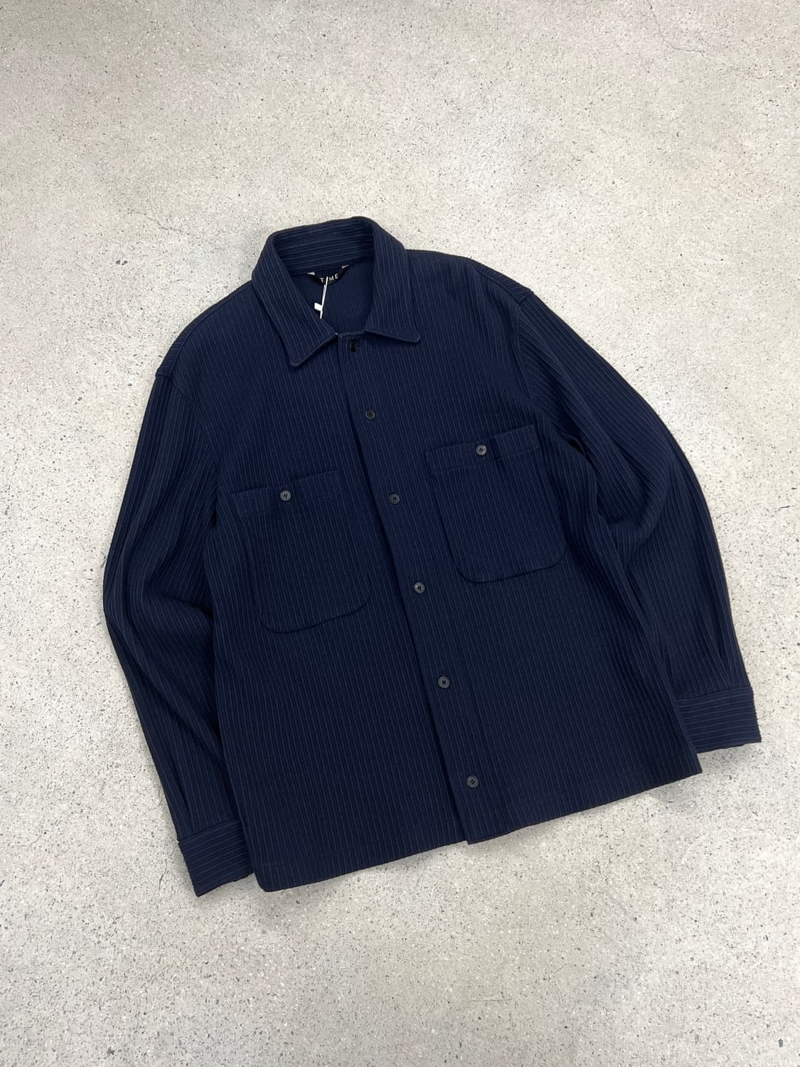 타임 옴므 플리츠 셔츠 자켓 상품이미지2