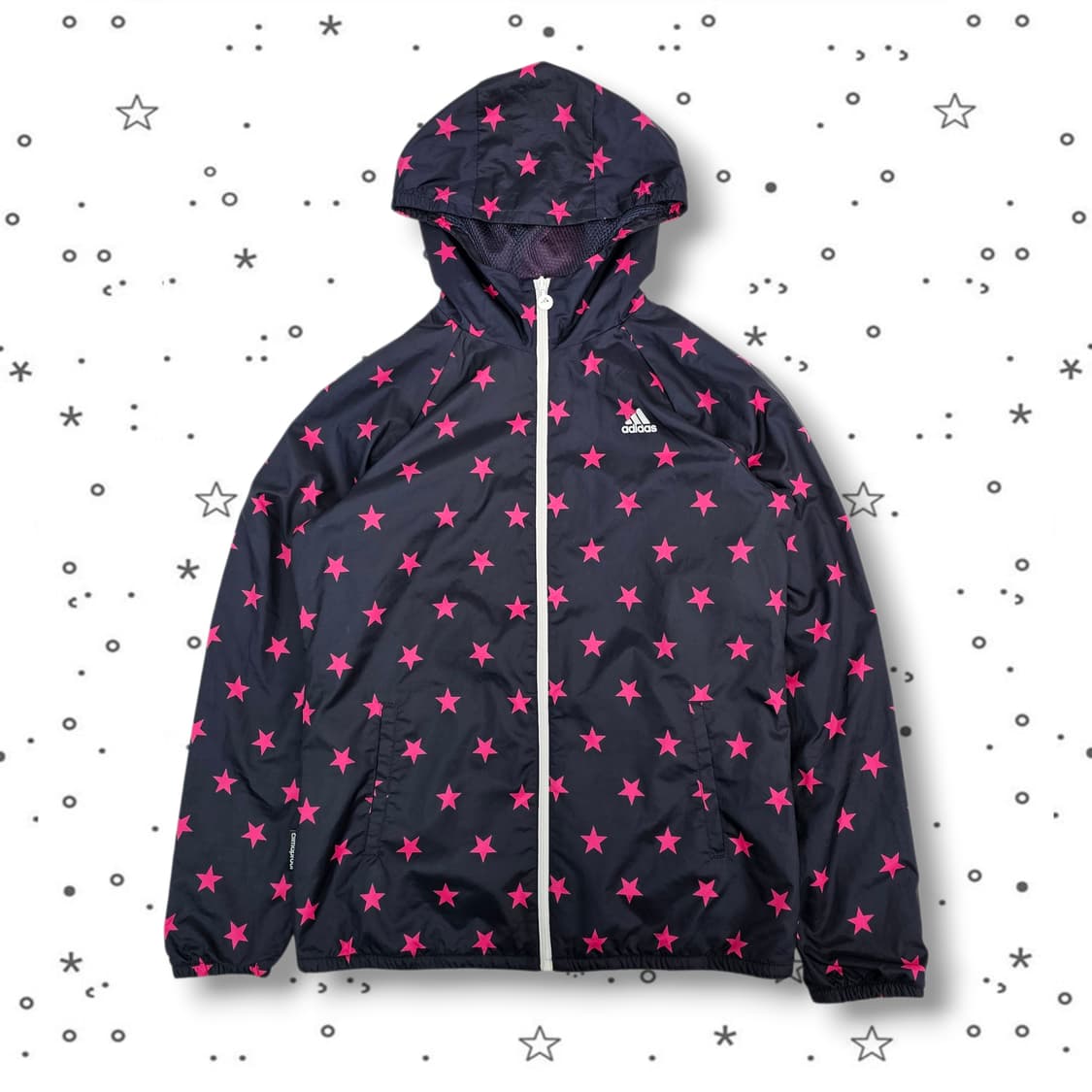 L ADIDAS 아디다스 별 패턴 후드집업 상품이미지1