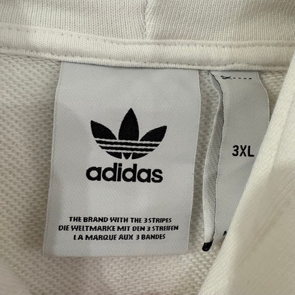 아디다스 화이트 후드티 상품이미지5