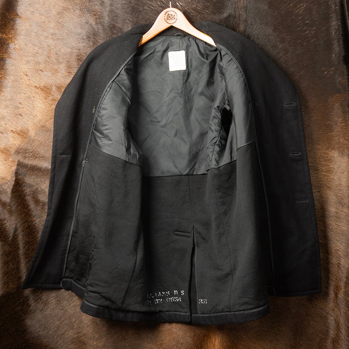 [40R] 80s 미해군 울 피코트 오리지널 블랙 상품이미지6