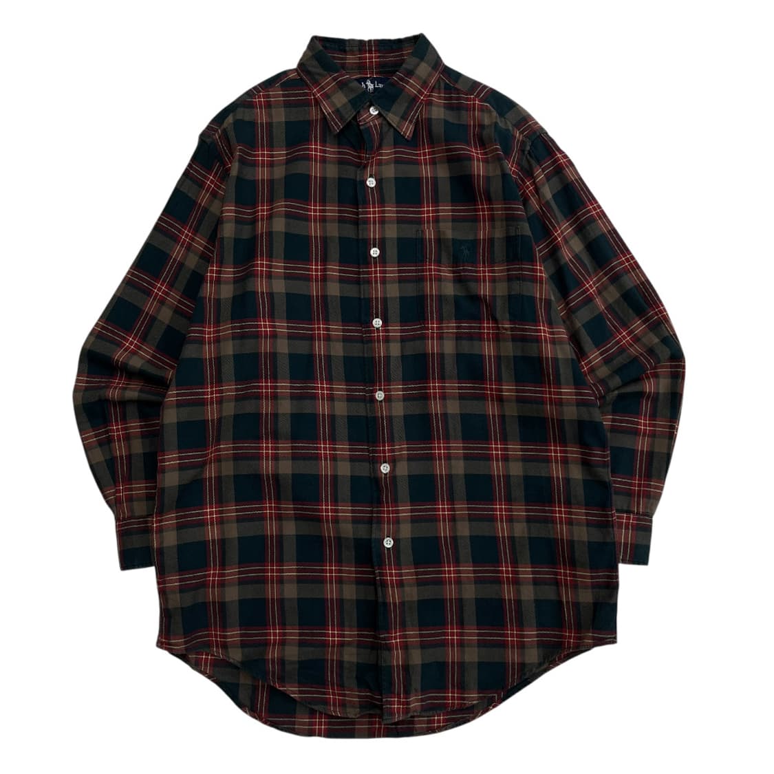 폴로 랄프로렌 그린포니 포켓 타탄체크 셔츠 90 상품이미지2