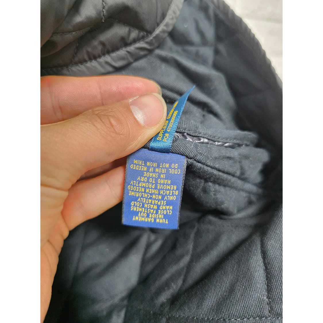폴로 랄프로렌 퀼팅 조끼 S 블랙 상품이미지3