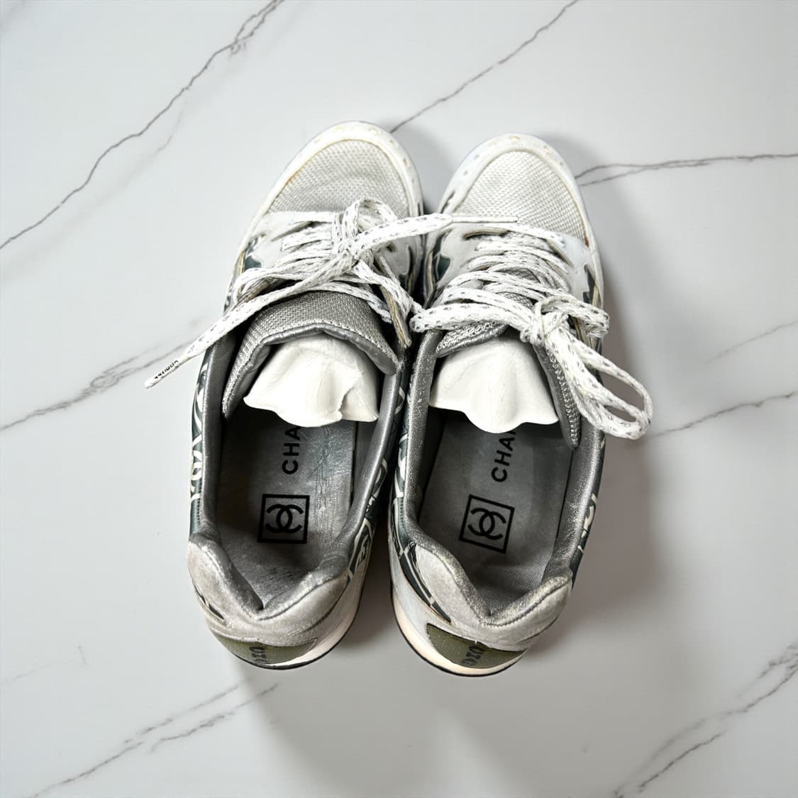 38/ 샤넬 04AW CC로고 로우탑 스니커즈 상품이미지7