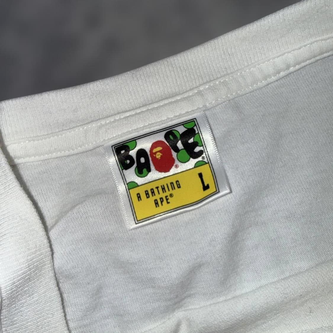 베이프 ABC 카모 빅 에이프 헤드 롱슬리브 티셔츠 상품이미지3