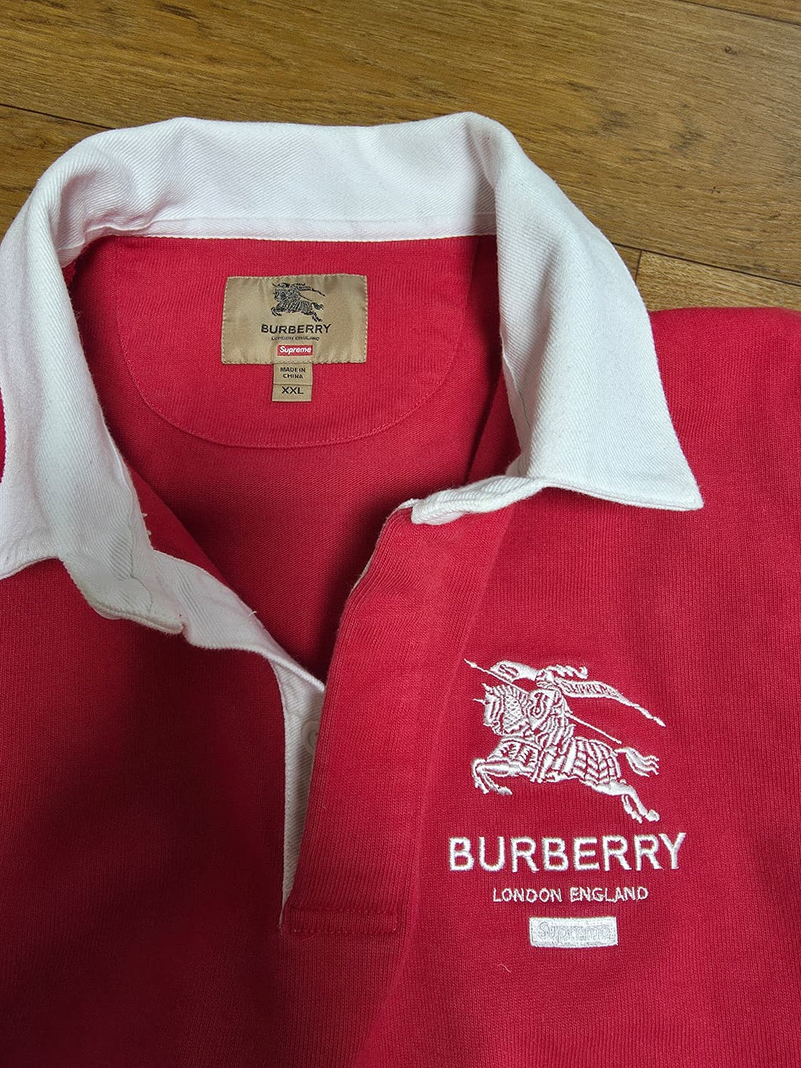 슈프림 버버리 럭비 pk 티셔츠 상품이미지3