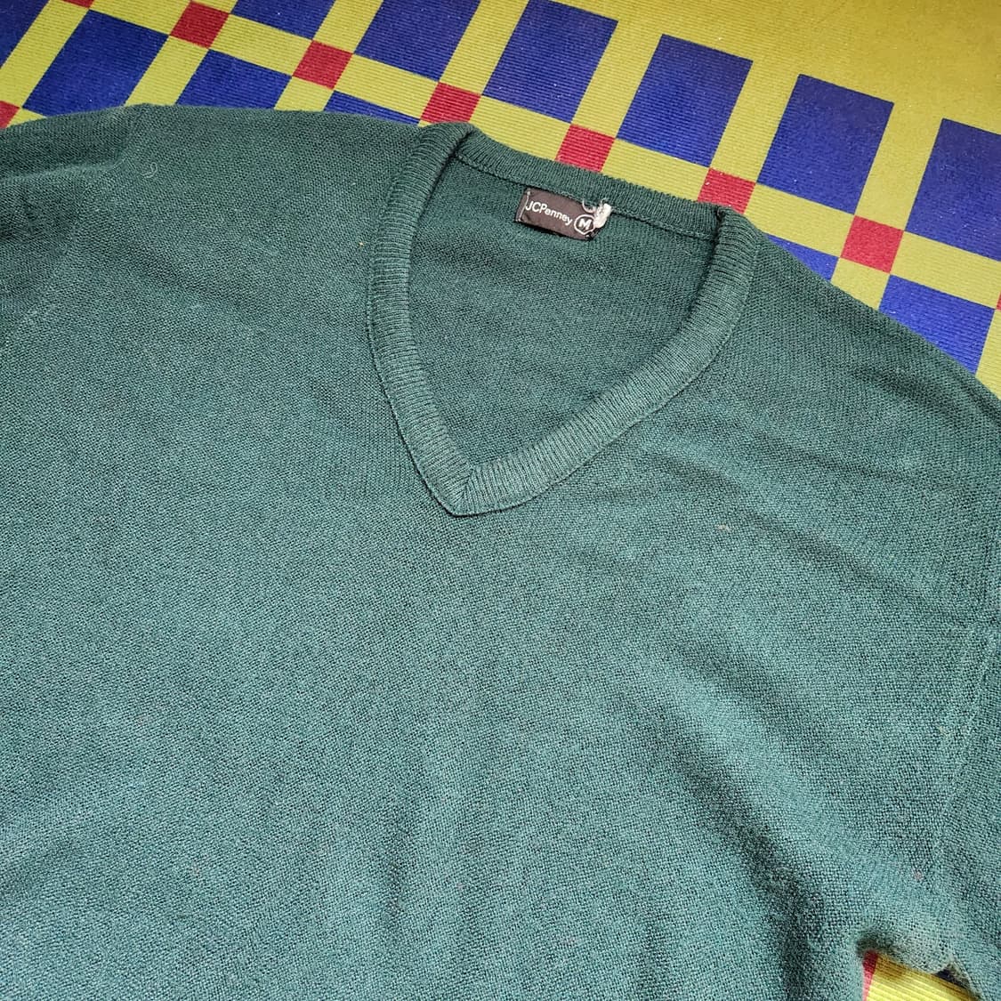 80s 제이씨페니 브이넥 스웨터(USAmade) 상품이미지2