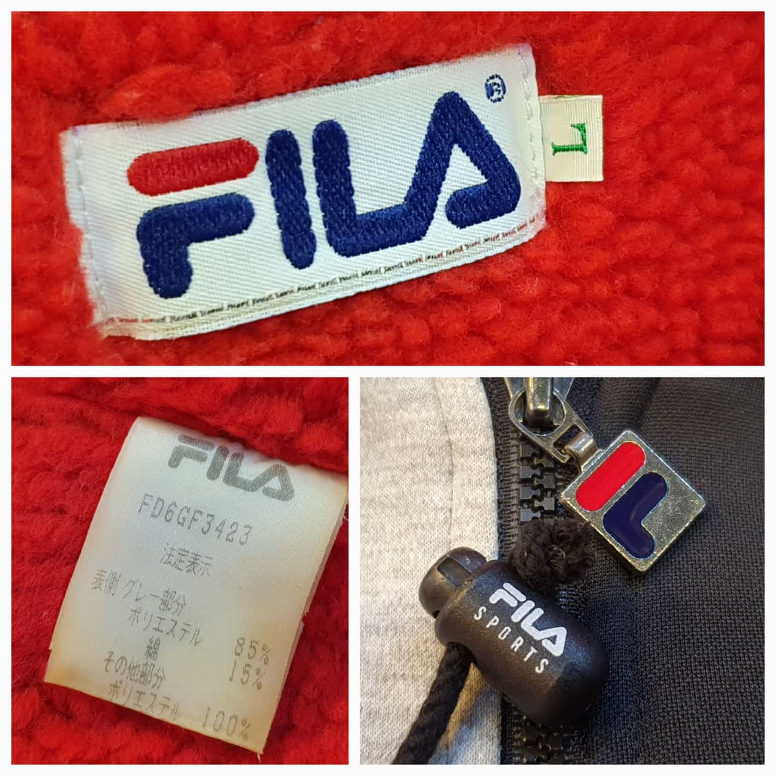 100/105.FILA 뽀글이 후드점퍼 상품이미지9